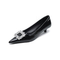Damen elegante Pumps mit funkelndem Strassbesatz