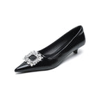 Damen elegante Pumps mit funkelndem Strassbesatz