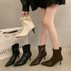 Damen Elegante Stiefeletten mit spitzem Schuhdesign und stylischem Absatz R&B