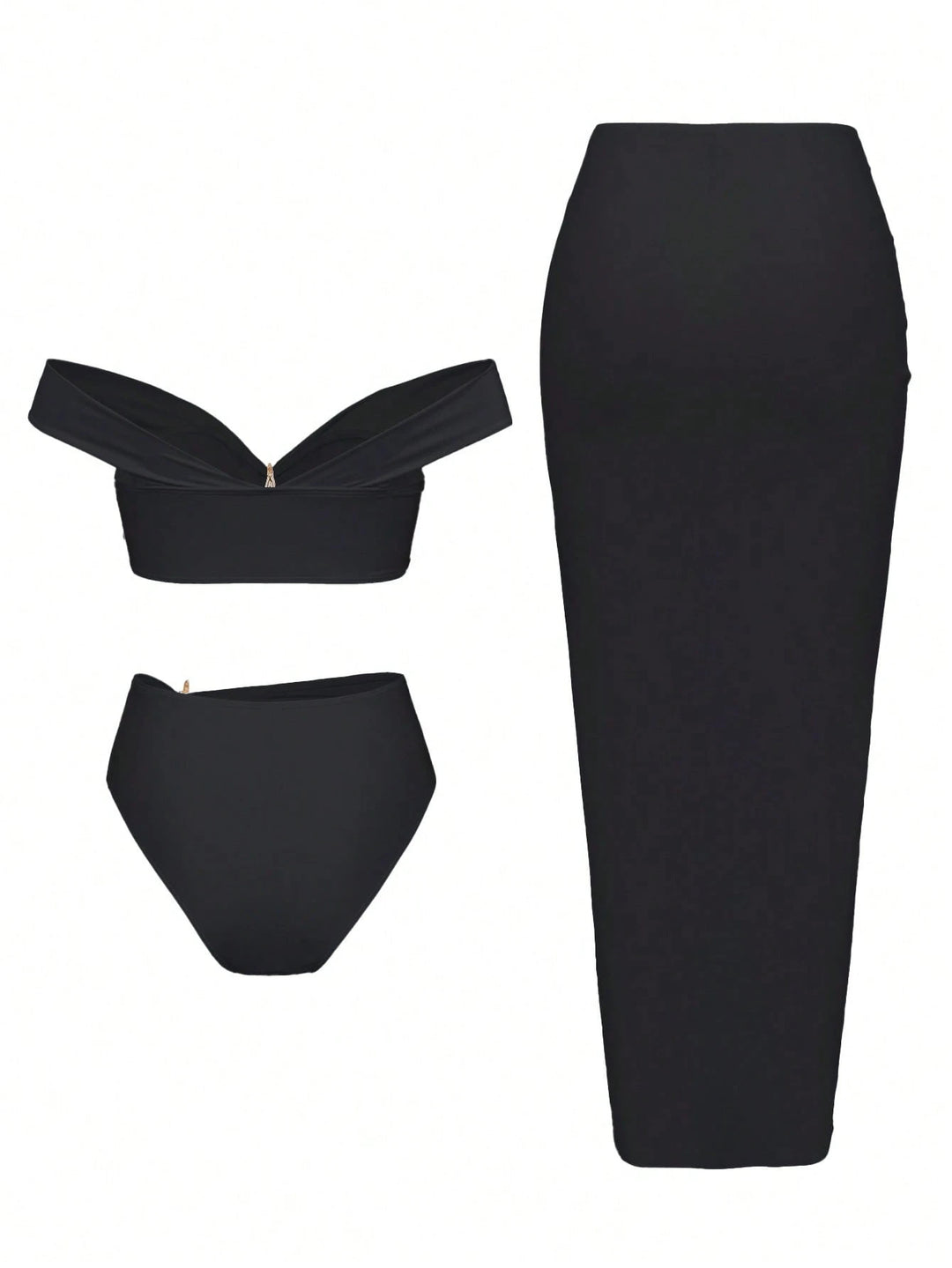 Damen Elegantes Bikiniset mit Wickelrock R&B