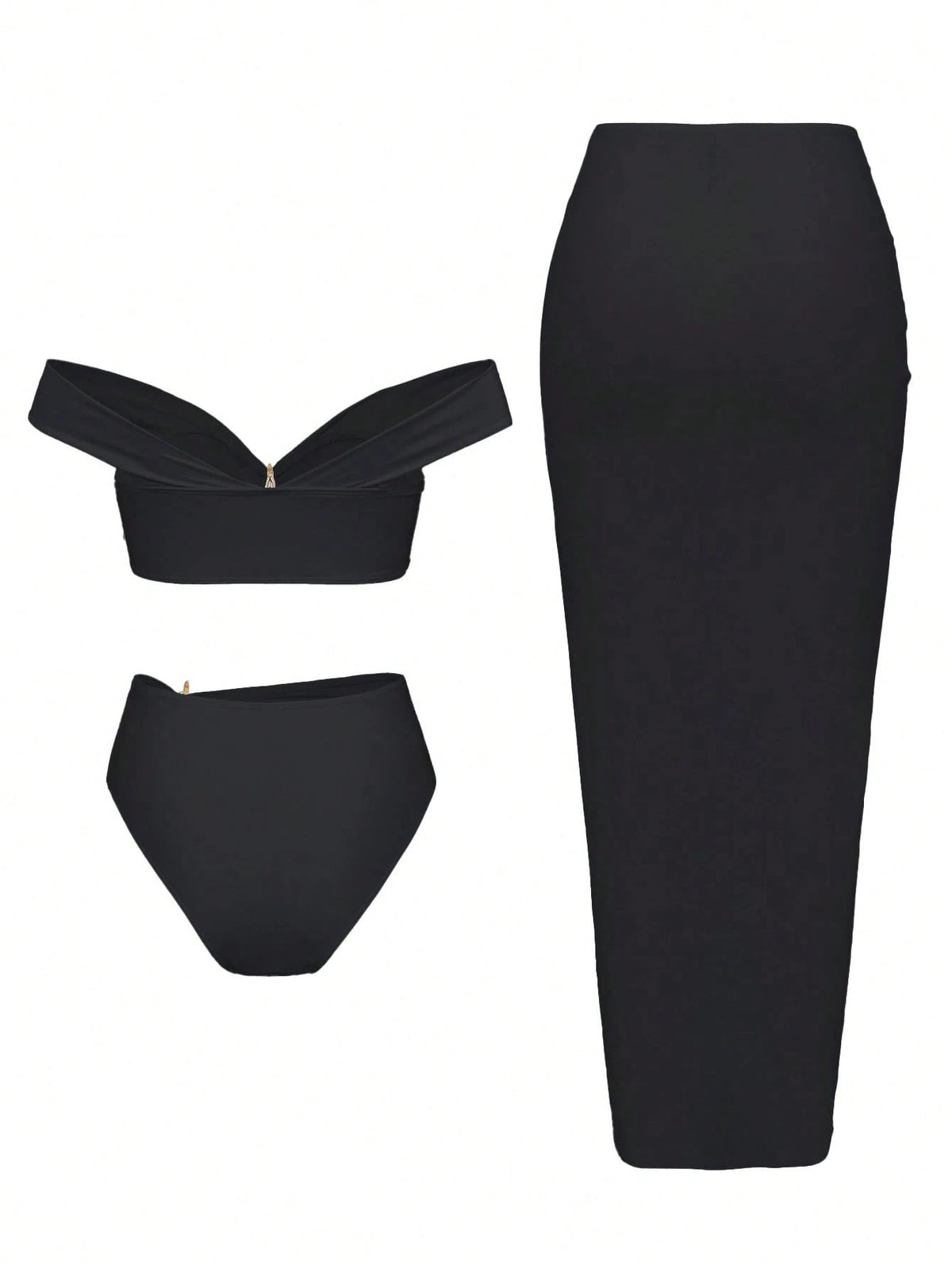 Damen Elegantes Bikiniset mit Wickelrock R&B