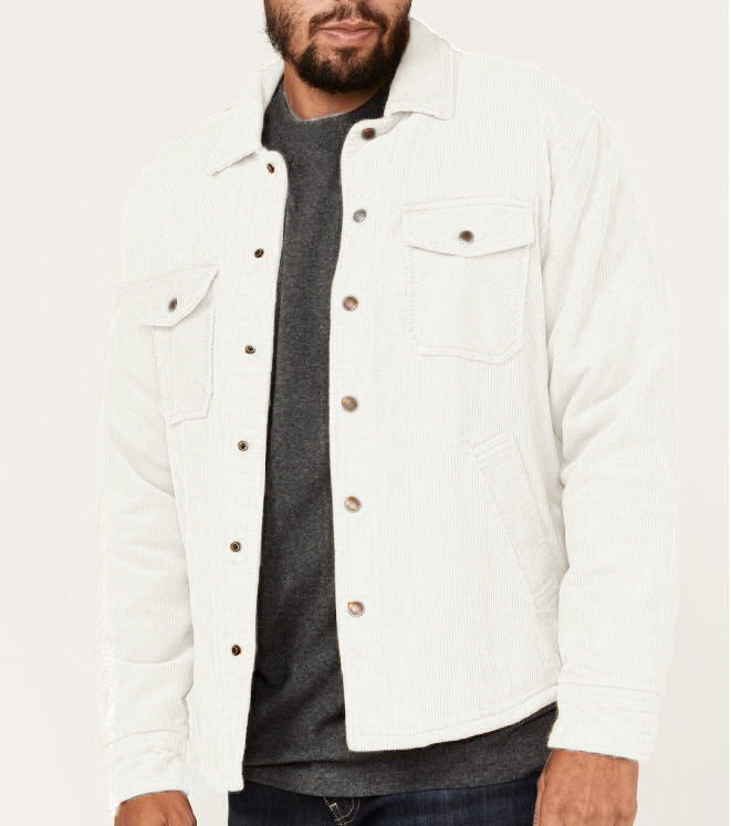 Herren Cordjacke mit praktischen Brusttaschen und weichem Innenfutter R&B