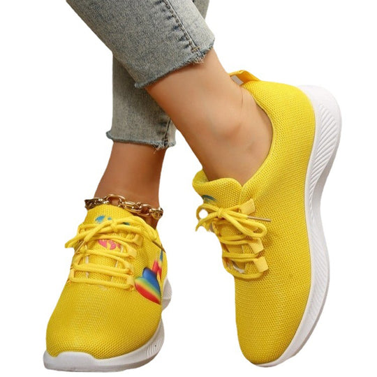 Damen Sportliche Lauf-Sneaker mit auffälligem Design R&B