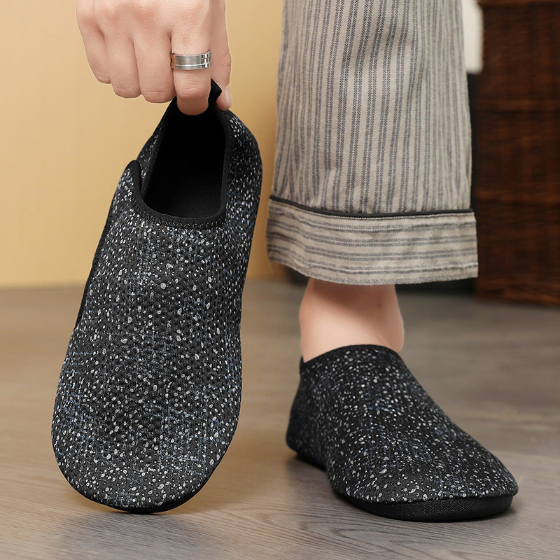Damen Bequeme Strick-Hausschuhe mit flexiblem Design