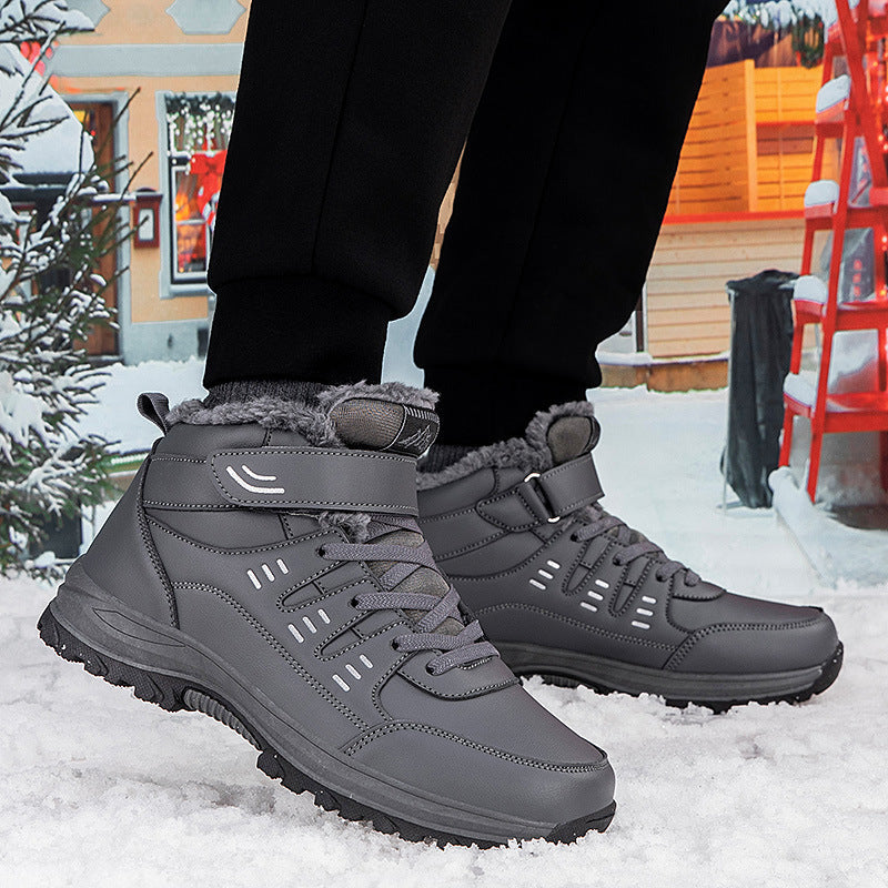 Damen Winterfest und isolierte Wanderboots mit Klettverschluss R&B
