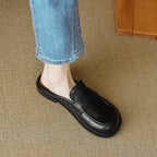 Damen Komfortable Mokassins mit elegantem Riemen und hochwertigem Leder