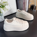 Damen modische Plateau Sneakers mit bequemer Innensohle und rutschfester Sohle R&B