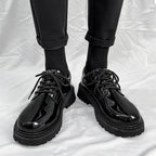 Damen Hochglänzende Schnürschuhe R&B