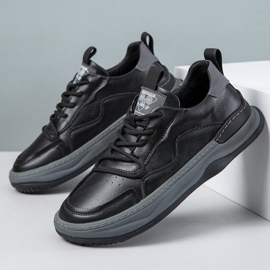 Damen Sportliche Ledersneaker mit komfortabler Sohle R&B