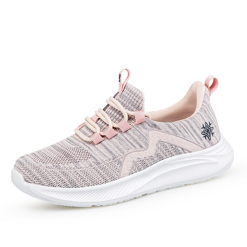 Damen Sportliche Lauf- und Freizeitschuhe mit atmungsaktivem Obermaterial und elastischem Einstiegsdesign R&B