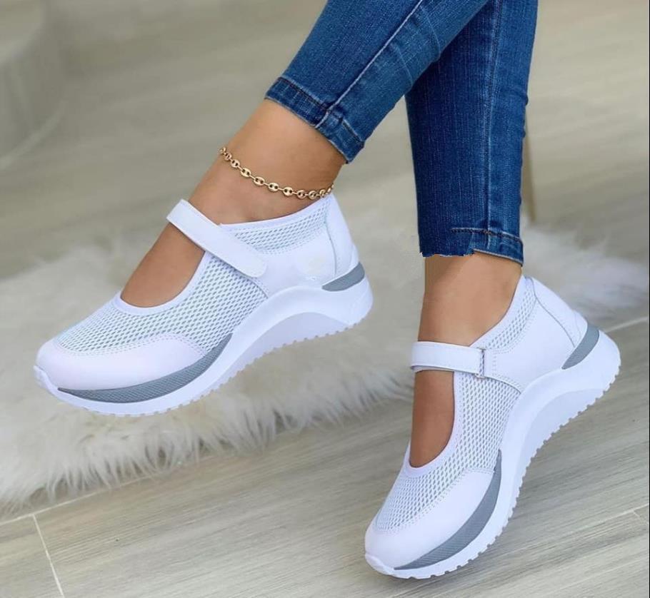 Damen Atmungsaktive Slip-On Sportschuhe mit Fersenriemen und rutschfester Sohle