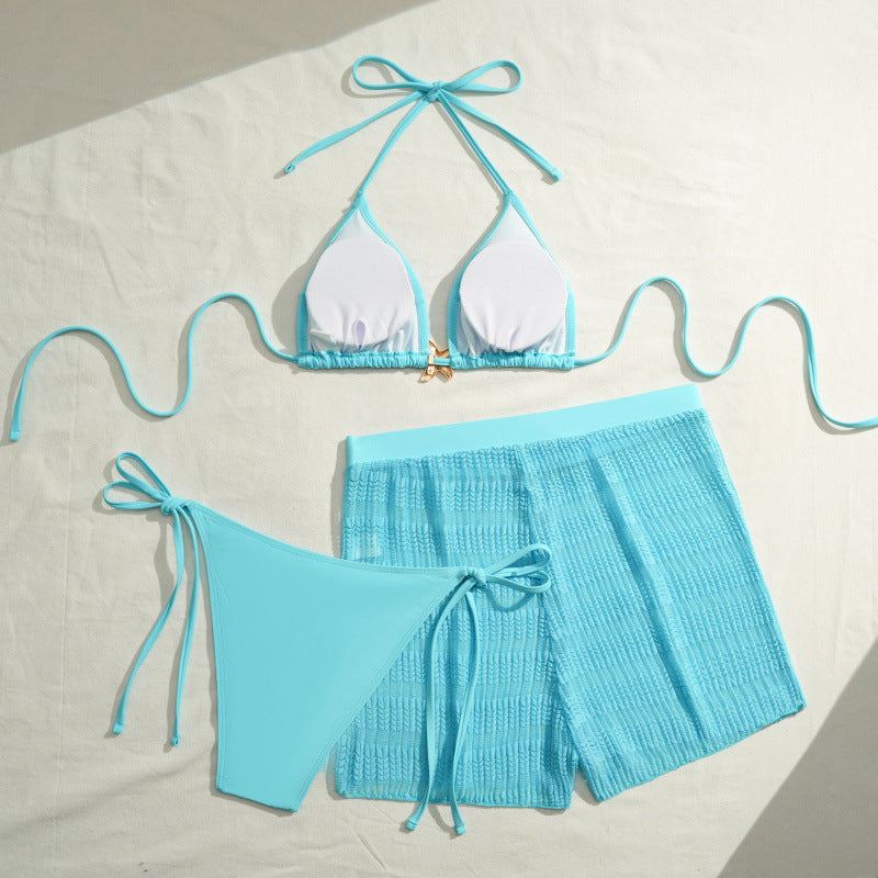 Damen Bikini-Set mit trendigen Raffungen und modischem Höschen R&B