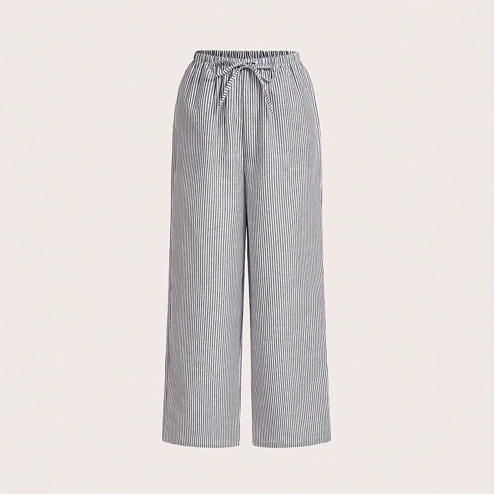 Damen Luftige Palazzo-Hose mit gemustertem Design R&B