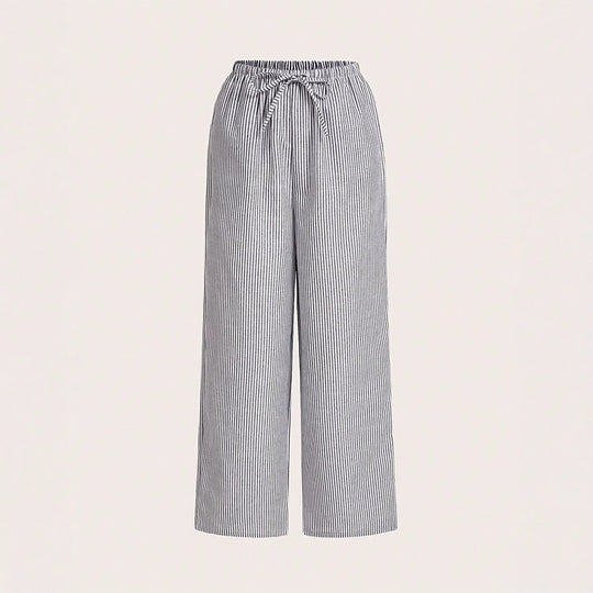 Damen Luftige Palazzo-Hose mit gemustertem Design R&B