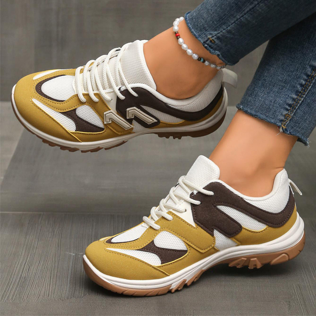 Damen Sportliche Sneakers mit anatomischer Dämpfung und atmungsaktivem Obermaterial R&B