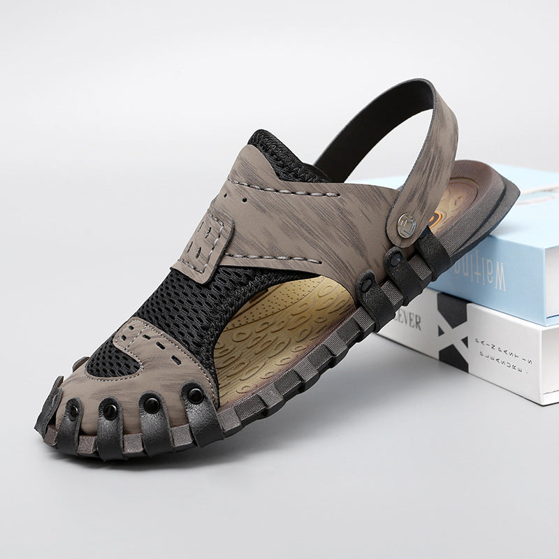 Damen Sportliche Aqua-Sandalen mit atmungsaktiver Netzstruktur und rutschfester Sohle R&B