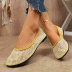 Damen Ballerinas aus feiner Spitze R&B