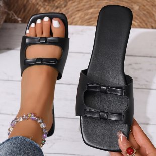 Damen elegante Riemchen-Sandalen mit modischen Schnallen R&B