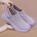 Damen Leichte Slip-On Freizeitschuhe mit strukturiertem Obermaterial