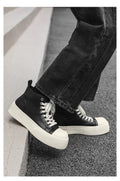 Damen Hochschaft Sneakers mit stylischem Plateau und robustem Obermaterial