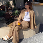 Jogginganzug Damen sportlich elegantes Zweiteiler-Set
