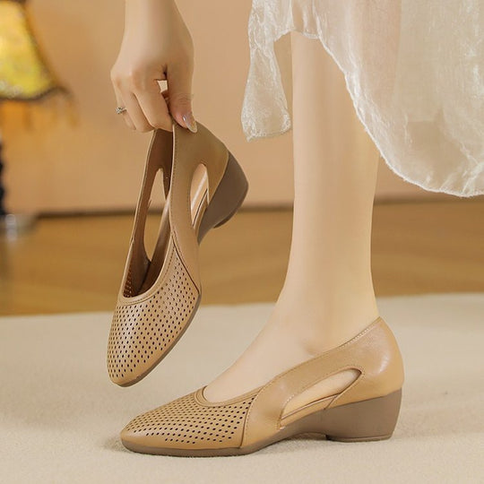 Damen komfortable und elegante Ballerinas mit atmungsaktivem Obermaterial R&B