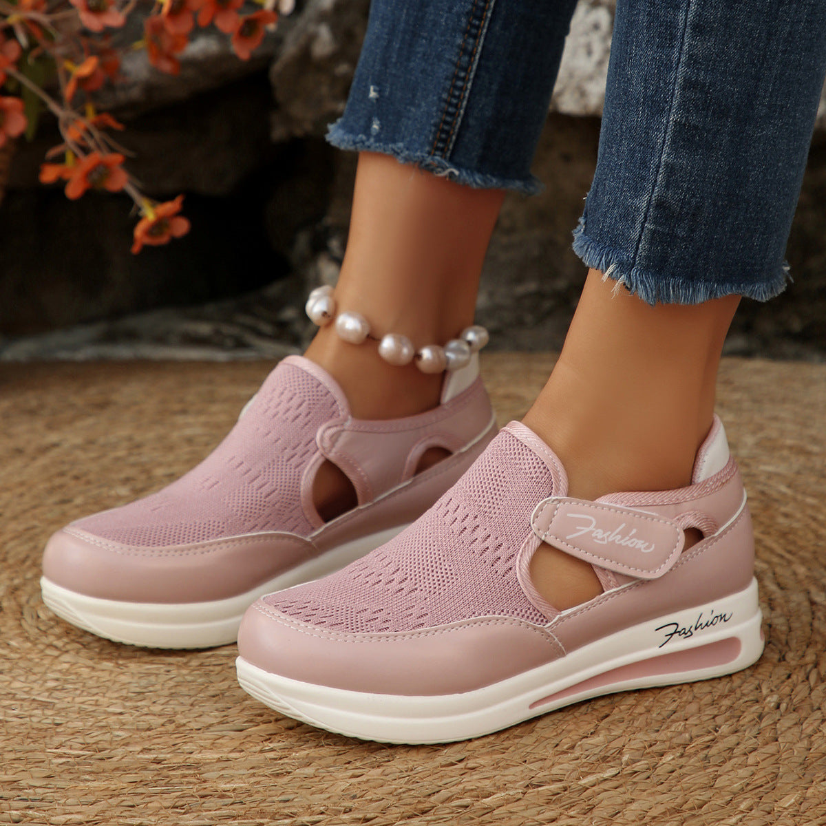 Damen Komfortable Slip-On Sneakers