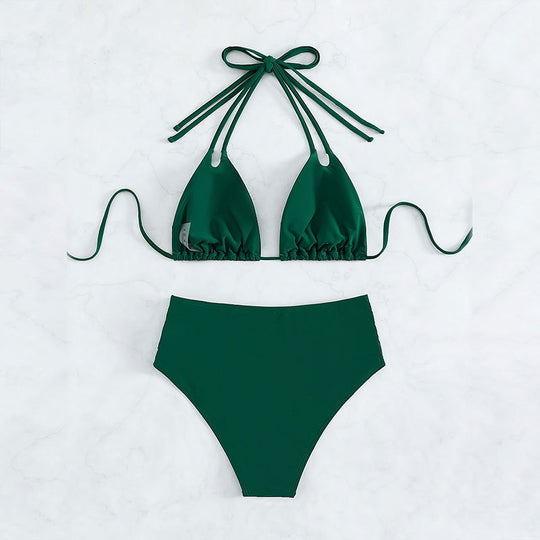 Damen Hochgeschnittener Triangel-Bikini mit innovativem Cut-Out-Design R&B