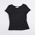 Damen figurbetontes T-Shirt mit elegantem Rückendetail R&B