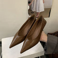 Damen Ballerinas aus geflochtenem Lederdesign R&B