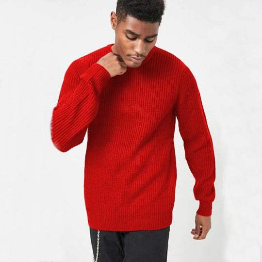Herren Grobstrickpullover mit strukturiertem Rippdesign und lässiger Passform R&B