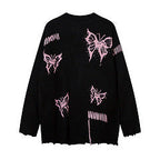 Damen Strickjacke mit kreativem Schmetterlingsdesign und lässigem Schnitt R&B