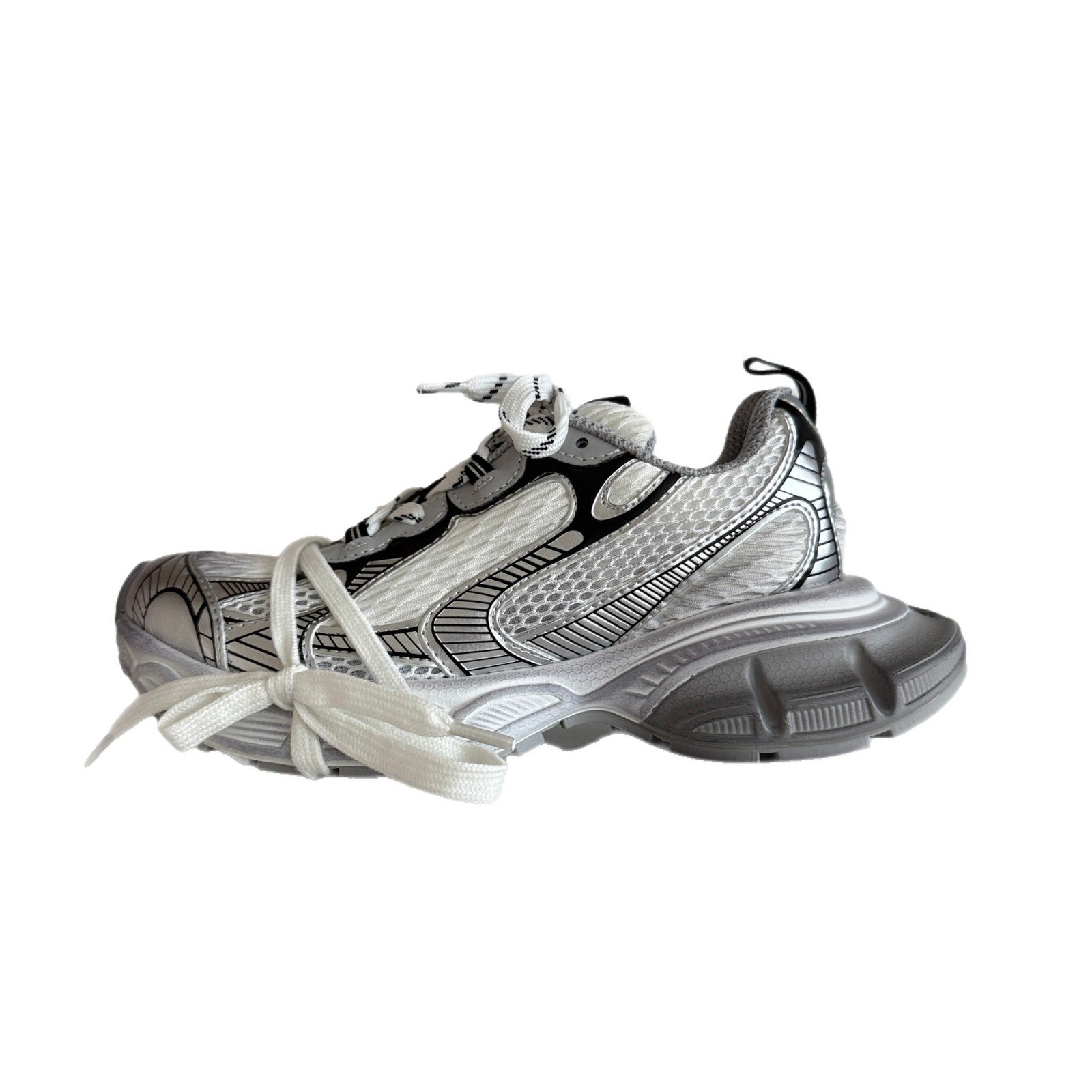 Damen Sportliche Chunky Sneakers mit atmungsaktiver Mesh-Oberfläche und gepolsterter Sohle