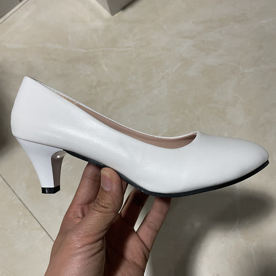 Damen nan klassische Pumps mit niedrigem Kitten-Absatz und gepolsterter Komfortinnensohle R&B