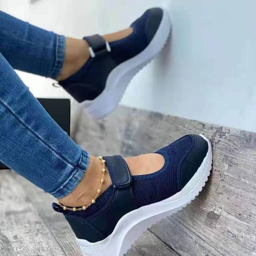 Damen modische und komfortable Klettschuhe mit atmungsaktivem Obermaterial R&B