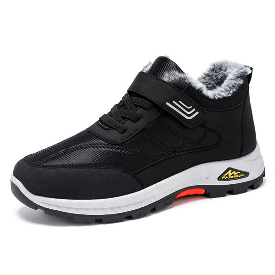 Damen Sportliche Winter-Sneaker mit Warmfutter und Klettverschluss R&B