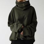 R&B | Trendy Unifarbener Rollkragenpullover