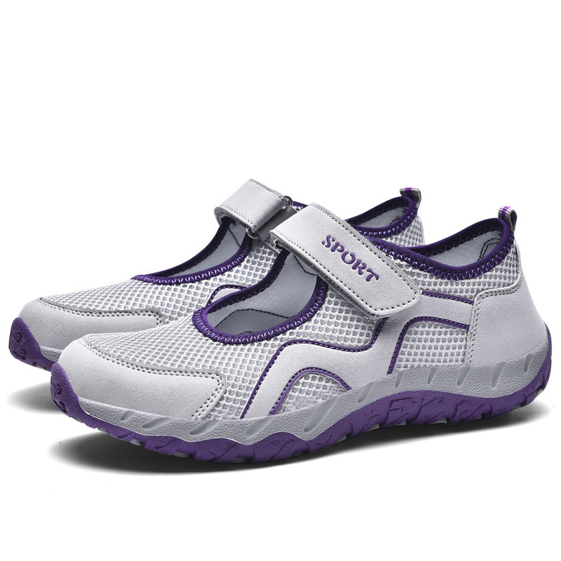 Damen Sweat-Sneakers mit verstellbarem Klettverschluss R&B