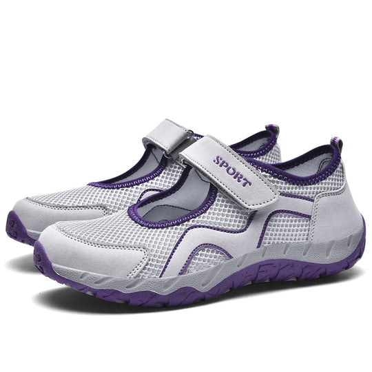 Damen Sweat-Sneakers mit verstellbarem Klettverschluss R&B