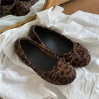 Damen Ballerinas mit niedlichem Pünktchenmuster und zierlichem Schleifchen R&B