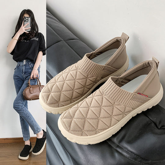 Damen Komfortable Slip-On Sneakers R&B
