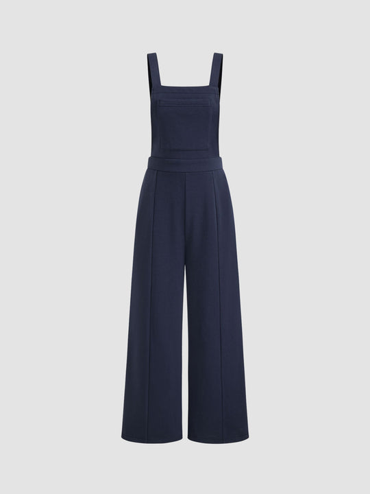 Damen Overall mit weitem Bein und praktischen Taschen R&B