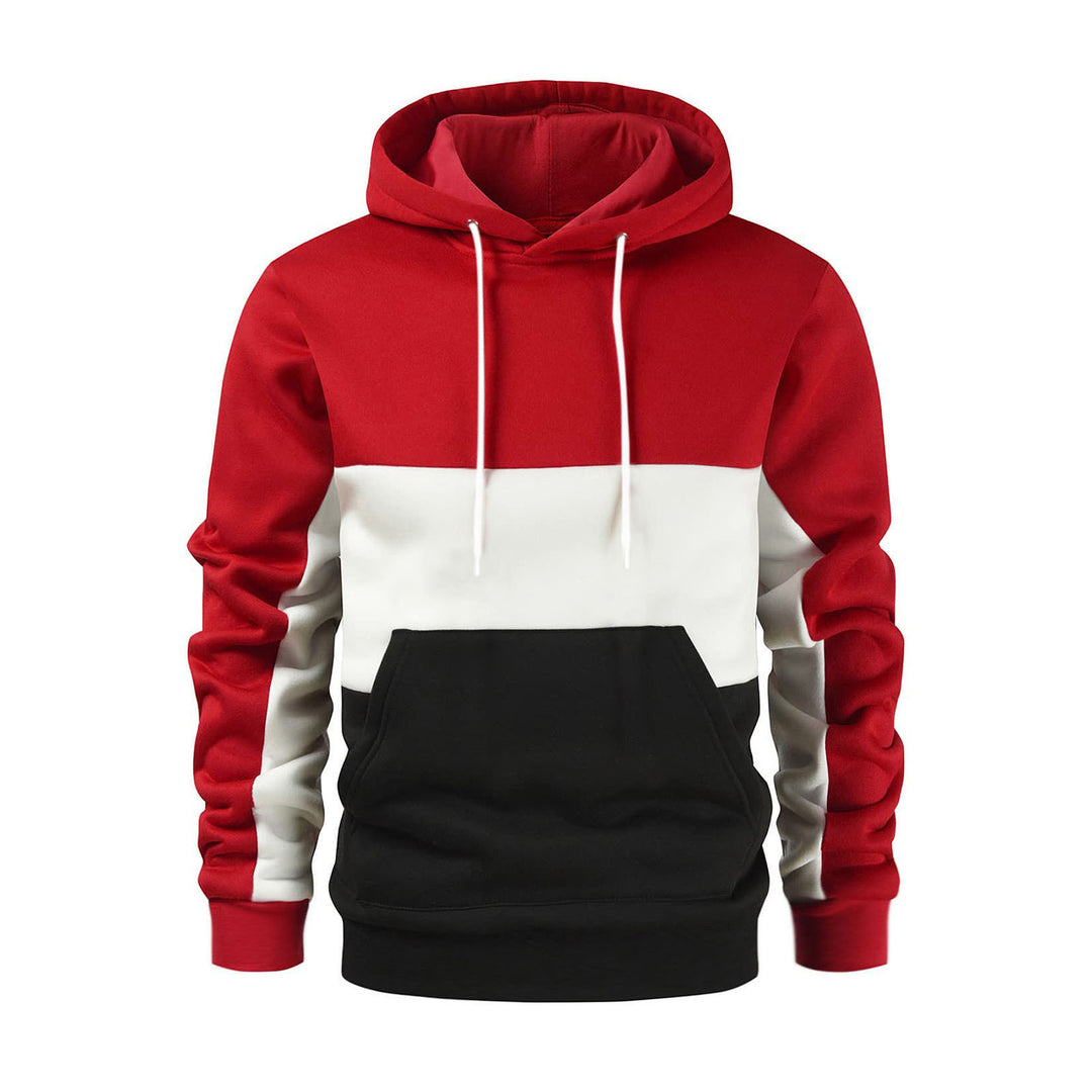 Herren Kapuzenpullover mit modischem Farbblockdesign R&B