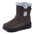 Damen Warmgefütterte Winterstiefel mit rutschfester Sohle und verstellbarem Riemen R&B
