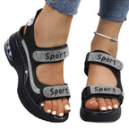 Damen Sportliche Sandalen mit funkelnden Applikationen und atmungsaktivem Obermaterial R&B
