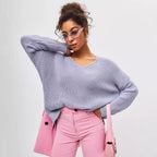 Damen oversized Strickpullover R&B