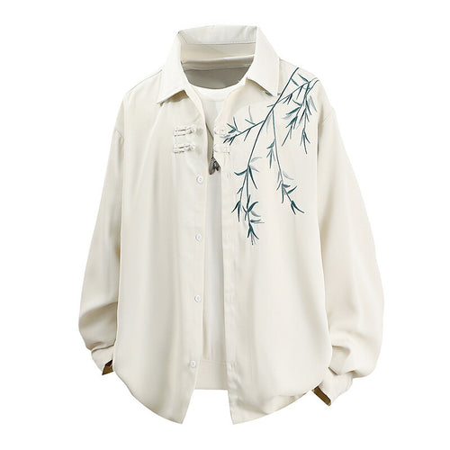 Damen Blusenjacke mit stilvollem Blumenmuster und weichem Stoff R&B