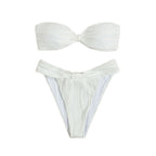 Damen Bandeau-Bikini mit eleganten Rüschendetails R&B