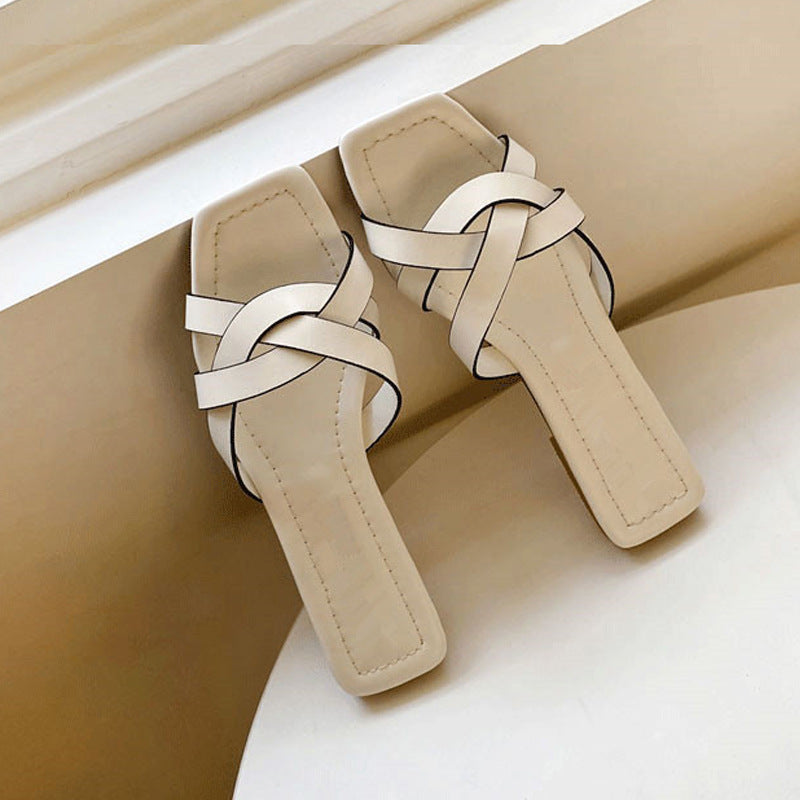 Damen Badeschuhe mit raffiniertem geflochtenem Design R&B