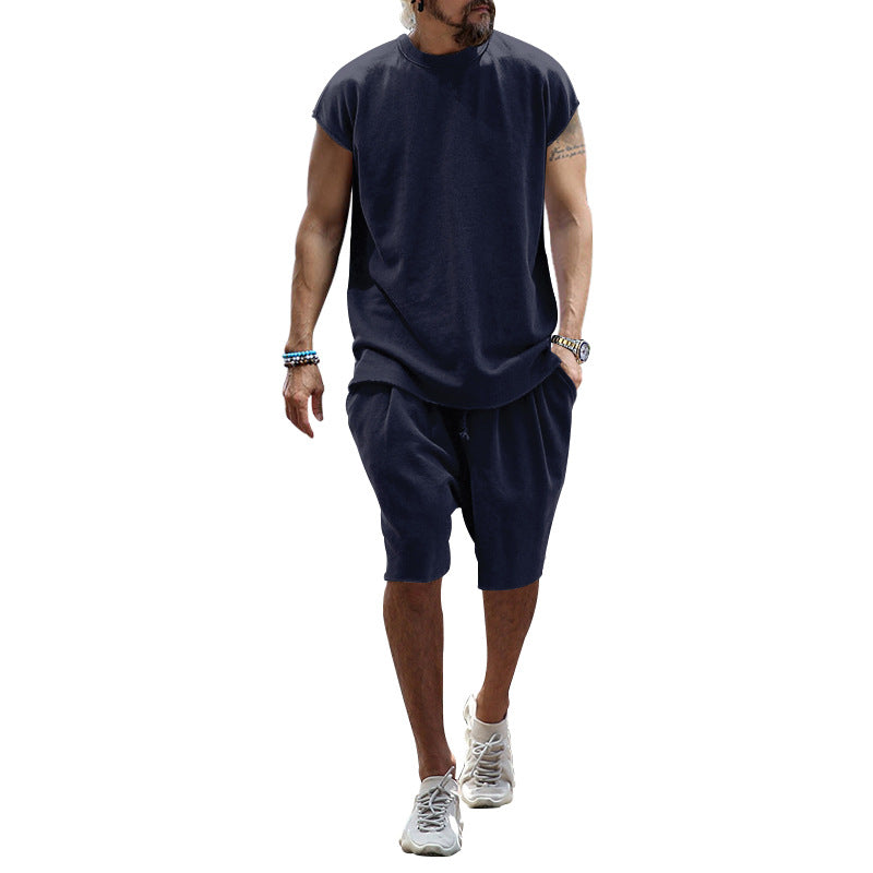 Herren lässiges Freizeit-Set aus hochwertigem Baumwollmix mit Oversize-Schnitt R&B